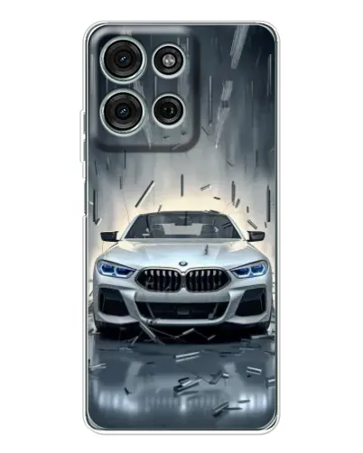 Чехол для Motorola Moto G96 5G с картинкой «BMW в свете фар» Чехол для Motorola Moto G96 5G с картинкой «BMW в свете фар»