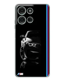 Чехол для Motorola Moto G96 5G с картинкой «Силуэт BMW в темноте» Чехол для Motorola Moto G96 5G с картинкой «Силуэт BMW в темноте»