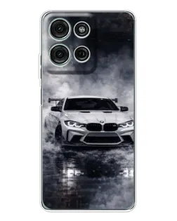 Чехол для Motorola Moto G96 5G с картинкой «BMW сквозь туман» Чехол для Motorola Moto G96 5G с картинкой «BMW сквозь туман»