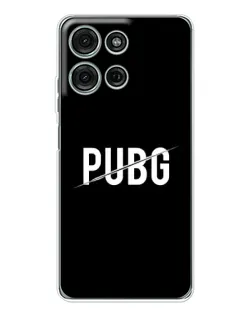 Чехол для Motorola Moto G96 5G с картинкой «PUBG — белый логотип» Чехол для Motorola Moto G96 5G с картинкой «PUBG — белый логотип»