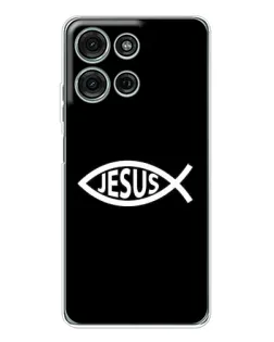 Чехол для Motorola Moto G96 5G с картинкой «Классический Jesus»