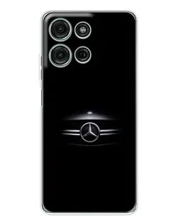 Чехол для Motorola Moto G96 5G с картинкой «Mercedes — абстрактные линии»