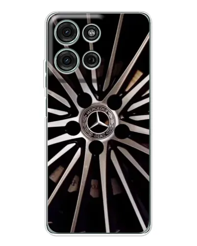 Чехол для Motorola Moto G96 5G с картинкой «Диск Mercedes»