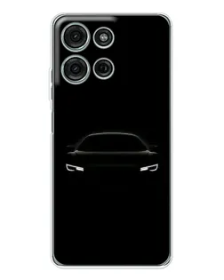 Чехол для Motorola Moto G96 5G с картинкой «Взгляд Audi в темноте»