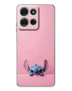 Чехол для Motorola Moto G96 5G с картинкой «Stitch выглядывает»