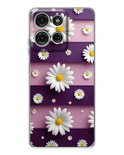 Чехол для Motorola Moto G96 5G с картинкой «Ромашки на фиолетовом» Чехол для Motorola Moto G96 5G с картинкой «Ромашки на фиолетовом»