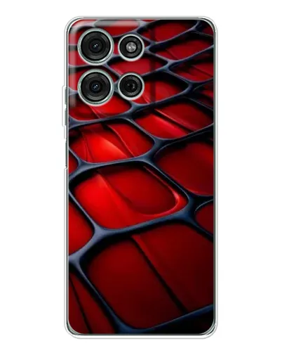 Чехол для Motorola Moto G96 5G с картинкой «Красная глянцевая сетка» Чехол для Motorola Moto G96 5G с картинкой «Красная глянцевая сетка»