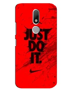 Чехол для Motorola Moto M с картинкой «Nike Just Do It»