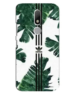 Чехол для Motorola Moto M с картинкой «Пальмовые листья адидас»