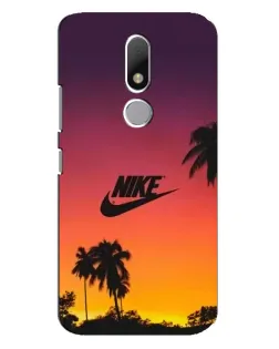 Чехол для Motorola Moto M с картинкой «Nike на закате солнца»