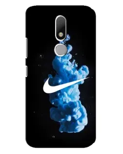Чехол для Motorola Moto M с картинкой «Nike и синий дым»