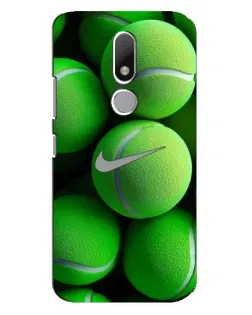 Чехол для Motorola Moto M с картинкой «Теннисные мячи Найк»