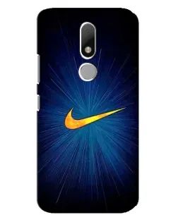Чехол для Motorola Moto M с картинкой «Синий пульс Nike»