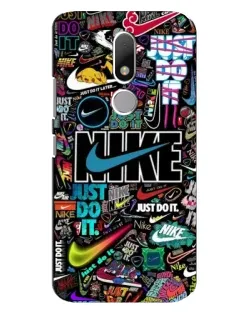 Чехол для Motorola Moto M с картинкой «Яркий коллаж Nike»