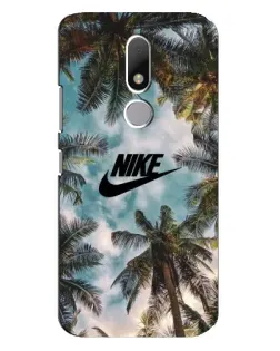 Чехол для Motorola Moto M с картинкой «Тропический принт Nike»