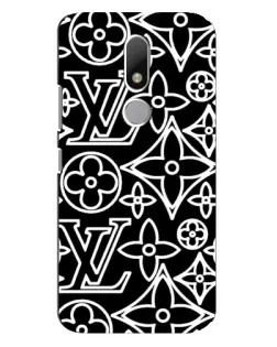 Чехол для Motorola Moto M с картинкой «Черно-белый узор LV» Чехол для Motorola Moto M с картинкой «Черно-белый узор LV»