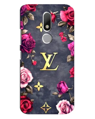 Чехол для Motorola Moto M с картинкой «Цветочный Louis Vuitton»
