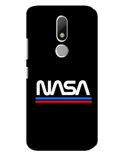 Чехол для Motorola Moto M с картинкой «NASA — классика Red Blue»