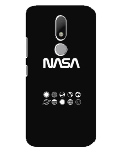 Чехол для Motorola Moto M с картинкой «NASA — технический принт»
