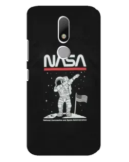 Чохол для Motorola Moto M з картинкою «NASA — крокуємо по Місяцю» Чохол для Motorola Moto M з картинкою «NASA — крокуємо по Місяцю»