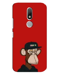 Чохол для Motorola Moto M з картинкою «Bored Ape — червоний фон» Чохол для Motorola Moto M з картинкою «Bored Ape — червоний фон»