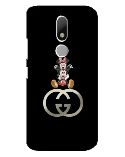 Чехол для Motorola Moto M с картинкой «Минни Маус на лого»