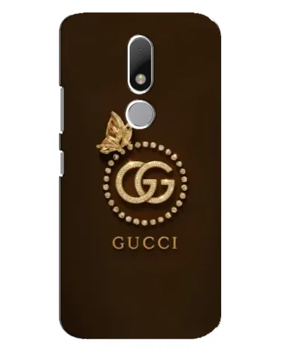 Чехол для Motorola Moto M с картинкой «Gucci — золотая бабочка»