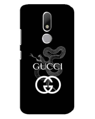 Чехол для Motorola Moto M с картинкой «Gucci — серебряная змея»