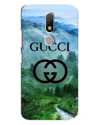 Чехол для Motorola Moto M с картинкой «Gucci — горный пейзаж»