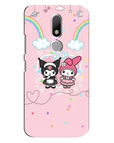 Чехол для Motorola Moto M с картинкой «My Melody и Kuromi»