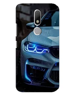 Чехол для Motorola Moto M с картинкой «Взгляд BMW с синими фарами»