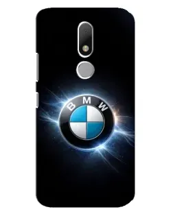 Чехол для Motorola Moto M с картинкой «BMW — неоновое сияние»