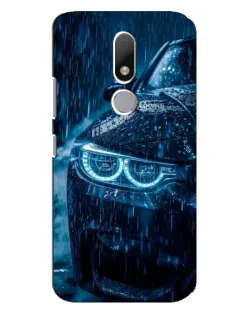 Чехол для Motorola Moto M с картинкой «BMW под дождем»