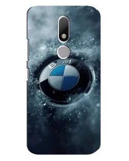 Чехол для Motorola Moto M с картинкой «Логотип BMW — лед»