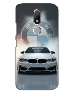 Чехол для Motorola Moto M с картинкой «BMW в белом дыму»