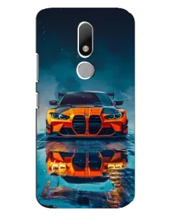 Чехол для Motorola Moto M с картинкой «BMW — золотая эмблема»