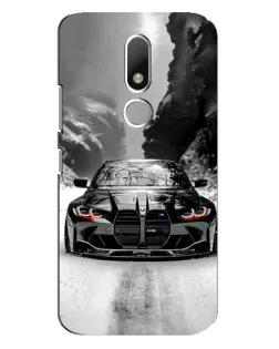 Чехол для Motorola Moto M с картинкой «BMW — акварельный дрифт»