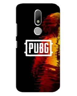 Чехол для Motorola Moto M с картинкой «Яркий логотип PUBG»