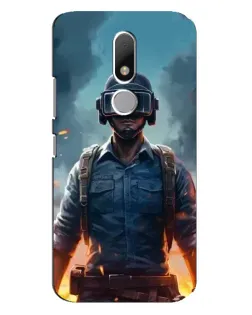 Чехол для Motorola Moto M с картинкой «PUBG — реалистичный герой»