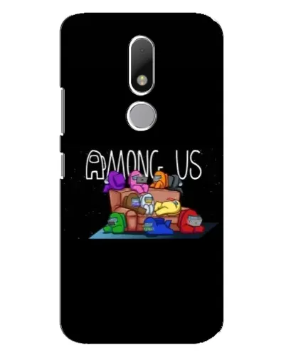 Чехол для Motorola Moto M с картинкой «Логотип Among Us» Чехол для Motorola Moto M с картинкой «Логотип Among Us»
