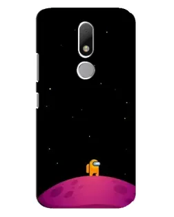 Чехол для Motorola Moto M с картинкой «Одинокий герой на планете»