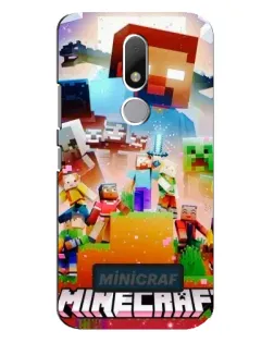 Чехол для Motorola Moto M с картинкой «Minecraft герои игры»