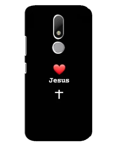 Чехол для Motorola Moto M с картинкой «Сердце - Jesus»