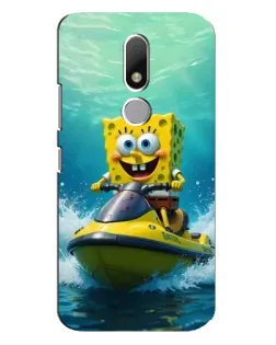 Чохол для Motorola Moto M з картинкою «Спанч Боб на гідроциклі» Чохол для Motorola Moto M з картинкою «Спанч Боб на гідроциклі»
