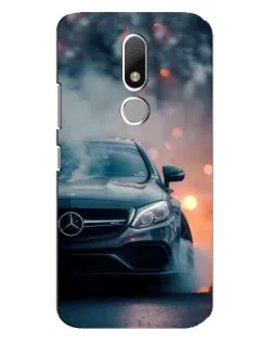 Чехол для Motorola Moto M с картинкой «Mercedes — ночной город»