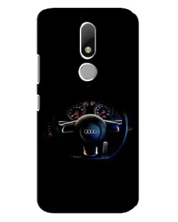 Чехол для Motorola Moto M с картинкой «Салон Audi — руль»