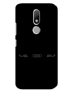 Чехол для Motorola Moto M с картинкой «Audi — световой подпись»