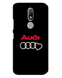 Чехол для Motorola Moto M с картинкой «Логотип Audi Heart»