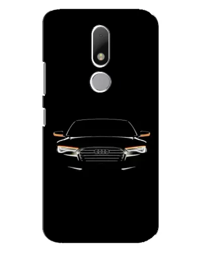 Чехол для Motorola Moto M с картинкой «Audi — ночной контур»