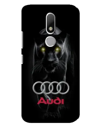 Чехол для Motorola Moto M с картинкой «Пантера и Audi»